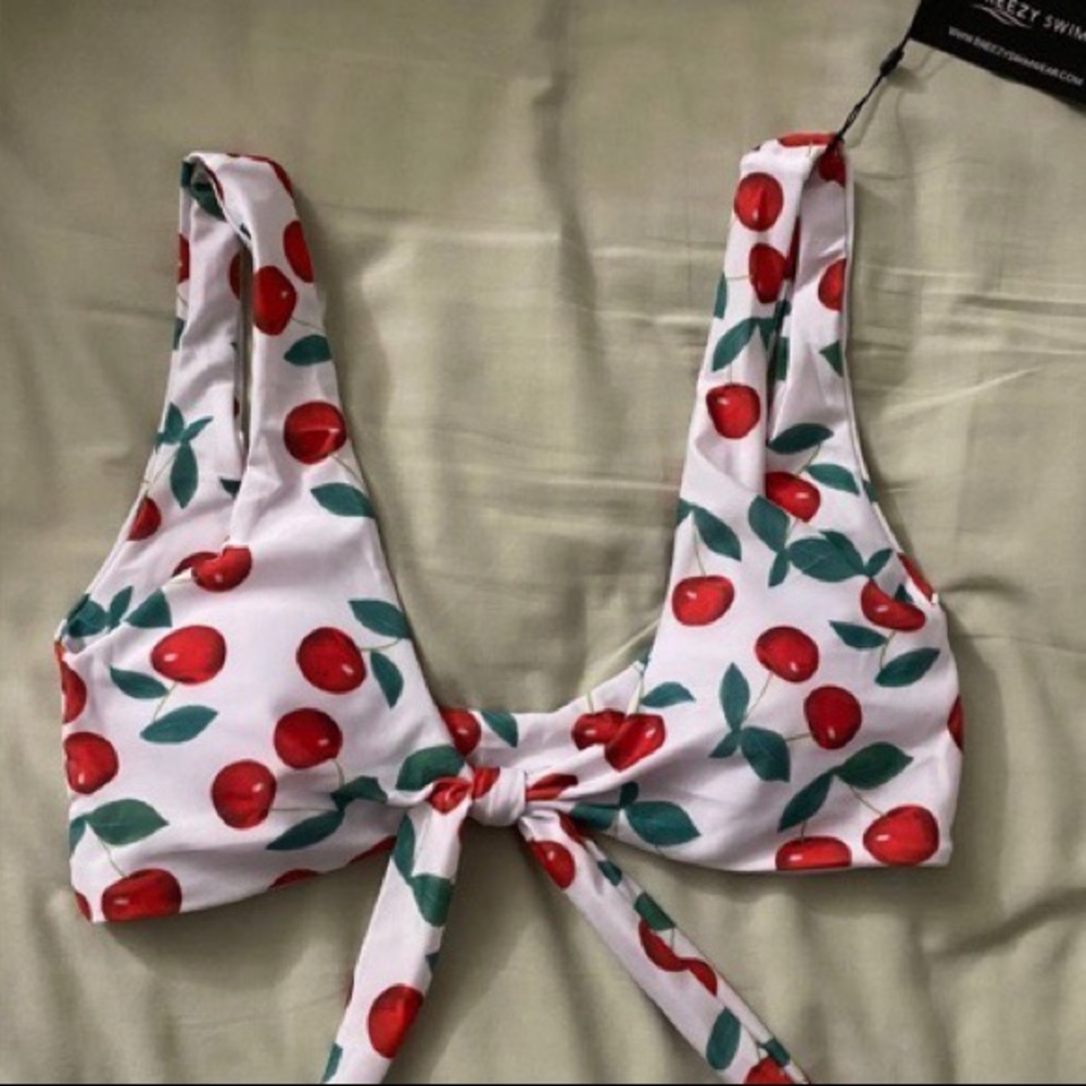 cherry swim top